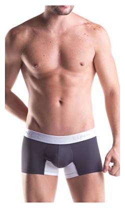 Unico Boxershorts für Herren, zweifarbig, Mikrofaser, Unterwäsche, grau, XL von Mundo Unico