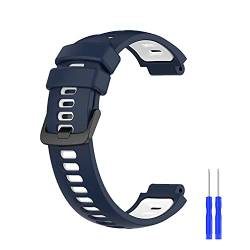 Ersatz Armband für Garmin Forerunner 220/230/235XT/735XT,Silikon Smartwatch Ersatzarmbänder für Garmin Approach S20 von Muovrto