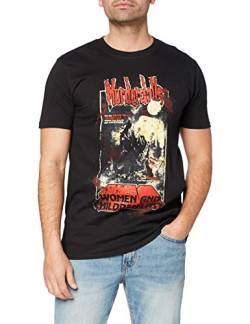 Murderdolls Herren 80s Horror Poster T-Shirt, Schwarz, L von Murderdolls