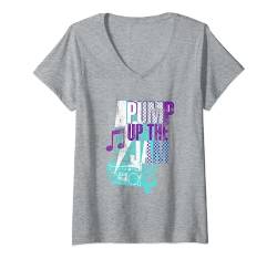 Pump Up The Jam Lustige Sprüche Musik T-Shirt Damen T-Shirt mit V-Ausschnitt von Music Tee Shirts For Men Women