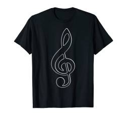 Violinschlüssel Notenschlüssel Liebe zur Musik T-Shirt von Music is my Life and Medicine - Music Symbols