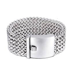 Armbänder Silber, Armband für Männer Dicke Kette Armband Edelstahl Herren Herren Schmuck Geschenke für Männer von Musihy