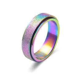 Lesbian Ring, Mannen Ring 45 (14.3) Ring Jewelry Siebenfarbiger Perlensand Anxiety Ring von Musihy