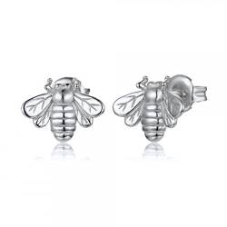 Ohrstecker Silber Damen, Schmuck Ohrringe Damen Ohrringe Sterling Silber 925 Biene von Musihy