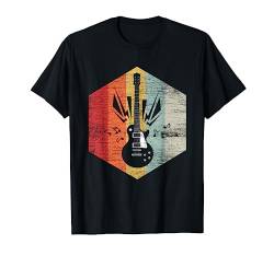 Geschenk für Gitarristen und Rocker Retro Gitarre T-Shirt von Musik T-Shirts & Geschenkideen