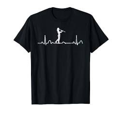 Geschenk für Klarinettistin Herzlinie Klarinette T-Shirt von Musik T-Shirts & Geschenkideen