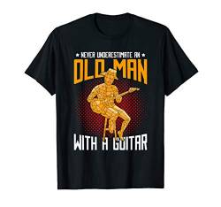 Gitarristen Rentner Ruhestand Geschenk Gitarre T-Shirt von Musik T-Shirts & Geschenkideen