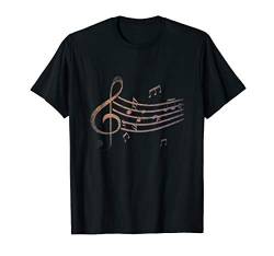 Melodie Musik Geschenk Notenschlüssel T-Shirt von Musik T-Shirts & Geschenkideen
