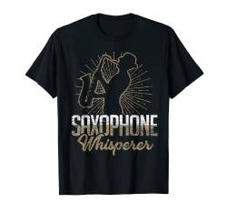 Flüsterer Saxophon T-Shirt - Jazz Musik Geschenk für Musiker von Musik T-Shirts