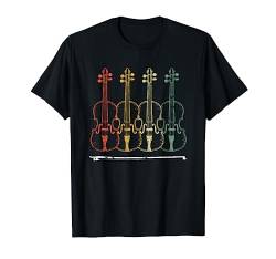 Retro Geige Cello Geschenk Musiker Geiger Violine T-Shirt von Musik T-Shirts