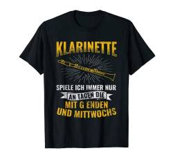 Tage Die Mit G Enden Blasmusik Musiker Klarinette T-Shirt von Musiker Geschenke zur Klarinette