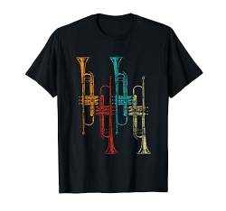 Retro Trompete T-Shirt von Musikinstrument Trompete T-Shirts