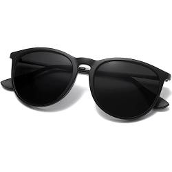 Musivon Polarisiert Sonnenbrille Damen Herren - Retro Rund Sonnenbrille fur Autofahren Fahrradbrille von Musivon