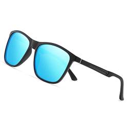 Musivon Sonnenbrille Herren Polarisiert - Vintage Eckig Modern Sonnenbrille für Fahren Sport UV400 Sunglasses von Musivon