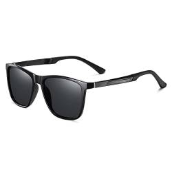 Musivon Sonnenbrille Herren Polarisiert - Vintage Eckig Modern Sonnenbrille für Fahren Sport UV400 Sunglasses von Musivon