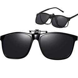 Musivon Sonnenbrillen Aufsatz Brille - Polarisierte Clip Brillenaufsatz für Brillenträger von Musivon