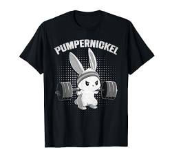 Pumpernickel - Fitness Häschen Osterhase Gym Kaninchen T-Shirt von Muskel Häschen Ostern Fitness Squats Geschenk