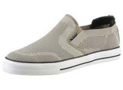 Slip-On Sneaker MUSTANG SHOES Gr. 41, beige Herren Schuhe Stoffschuhe von Mustang Shoes