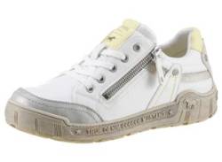 Sneaker MUSTANG SHOES Gr. 39, weiß (weiß kombiniert) Damen Schuhe Sneaker von Mustang Shoes