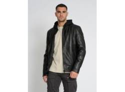 Bikerjacke MUSTANG "31022245" Gr. 3XL, schwarz (black) Herren Jacken Übergangsjacken von Mustang