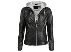 Lederjacke MUSTANG "31020148" Gr. XS, schwarz (black) Damen Jacken Lederjacken von Mustang