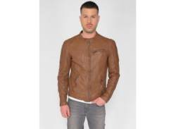 Lederjacke MUSTANG "31021311" Gr. 3XL, braun (cognac) Herren Jacken Übergangsjacken von Mustang