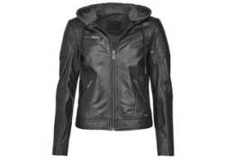 Lederjacke MUSTANG "31021324" Gr. L, schwarz (black) Damen Jacken Lederjacken von Mustang