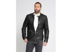 Lederjacke MUSTANG "31022124" Gr. L, schwarz (black) Herren Jacken Übergangsjacken von Mustang