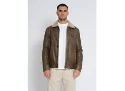 Lederjacke MUSTANG "31022259" Gr. 4XL, braun (brown) Herren Jacken Übergangsjacken von Mustang