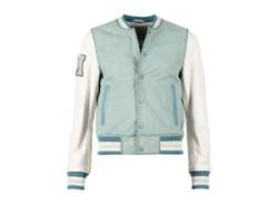 Lederjacke MUSTANG "31023234" Gr. XS, aqua off, white Damen Jacken Lederjacken von Mustang