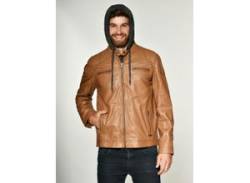 Lederjacke MUSTANG "Foster" Gr. 3XL, braun (cognac) Herren Jacken Übergangsjacken von Mustang