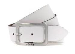 MUSTANG Woman´s Leather Belt 3.5 W100 White von Mustang