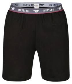 Mustang Bermuda Shorts Kurze Hose Freizeithose für Männer aus Baumwolle Oeko-TEX Standard 100, Größe:M, Farbe:Schwarz von Mustang