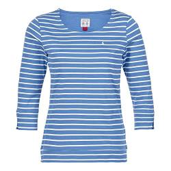 Musto Damen W Marina Stripe Ls SS T-Shirt, 002 White/Navy, 42 von Musto