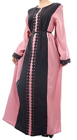 Musuly Djellaba Pink Lila und Schwarz für Frauen (XL=40) von Musuly