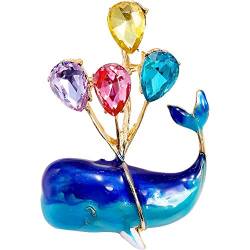 Blauwal-ballon-broschen, Dekoration, Kristall, Romantische Anstecknadel, Schöne -brosche, Unisex-geschenke Für Party-bankett von Muteitt