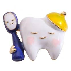 Niedliche Zahnzahn-zahnbürstennadeln, Brosche, Medizinischer Zahnarzt, Anstecknadeln, Rucksack, Zahnbürste, Mundpflegenadeln, Abzeichen Für Ärzte, Krankenschwestern von Muteitt