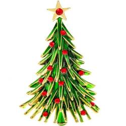 Weihnachten Emaille Brosche Weihnachtsbaum Pins Schmuck Geschenk Für Frauen Frohe Weihnachten Dekor Geschenke Pullover Mantel Zubehör von Muteitt
