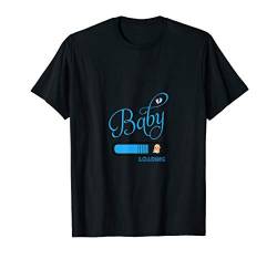 Mutter Shirt für die Schwangerschaft - Baby Loading Blau T-Shirt von Mutter Shirt für die Schwangerschaft