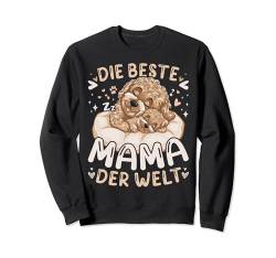 Beste Mama der Welt, Maltipoo Mutter mit Welpe, Muttertag Sweatshirt von Muttertag Mama Oma Geschenk Ideen by Conreo