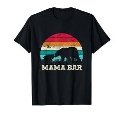 Retro Mutter Mama Bär Baby Sohn Tochter Beste Mama Muttertag T-Shirt von Muttertagsgeschenk Beste Mama Geschenk