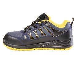 MxP Bolt Sicherheitsschuhe S1 Arbeitsschuhe Herren/Damen Leicht Sportlich Atmungsaktive Stahlkappenschuhe rutschfeste Schutzschuhe von MxP