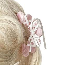Elegante Haarspange mit Acrylschleife, vielseitiges Haarnadeln, Accessoire, exquisite Haarschmuck, Verzierung für Frauen und Mädchen, Haar-Accessoire von Mxming
