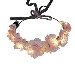 LED-Blumen-Haarband, leuchtende Blumenkronen, leuchtende Blumenkronen, leuchtende LED-Blumenkronen, leuchtendes Stirnband für Frauen von Mxming