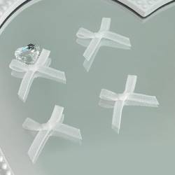 Nagelkunst-Dekorationen, bunte Schleife, Nagelzubehör, Schleifen für Acryl-Nagelkunst-Design, weiße Nägel, 10 Stück von Mxming