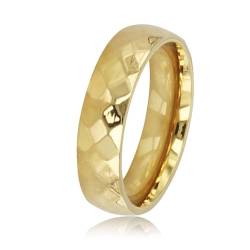 My Bendel - Faceted ring gold- Stylischer Ringe für Damen - Bleibt schön und Verfärbt nicht - Stapeln Ringe - mit Luxuriösen Geschenkverpackung von My Bendel