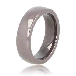 My Bendel - Keramikring grau 6mm- Keramikring für Frauen - Ring ist unzerbrechlich und verfärbt sich nicht - Bleibt glänzend und krazt nicht - mit Luxuriösen Geschenkverpackung von My Bendel