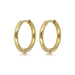 My Bendel - Klassische Gold Ohrring 18x2 mm- Edelstahlen Ohrringe für Frauen - Silber und Gold - Mehrere Entwurfe und GröBe von My Bendel