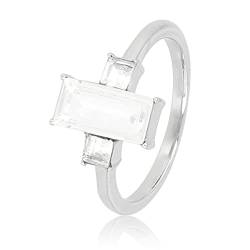 My Bendel - Wunderschöner Silberring mit Kristallstein- Stylischer Ringe für Damen - Bleibt schön und Verfärbt nicht - Stapeln Ringe - mit Luxuriösen Geschenkverpackung von My Bendel