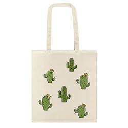 My Custom Style Shopper Tasche Baumwolle 140 g beige #Symbole-Kaktus # Griffe 70 von My Custom Style